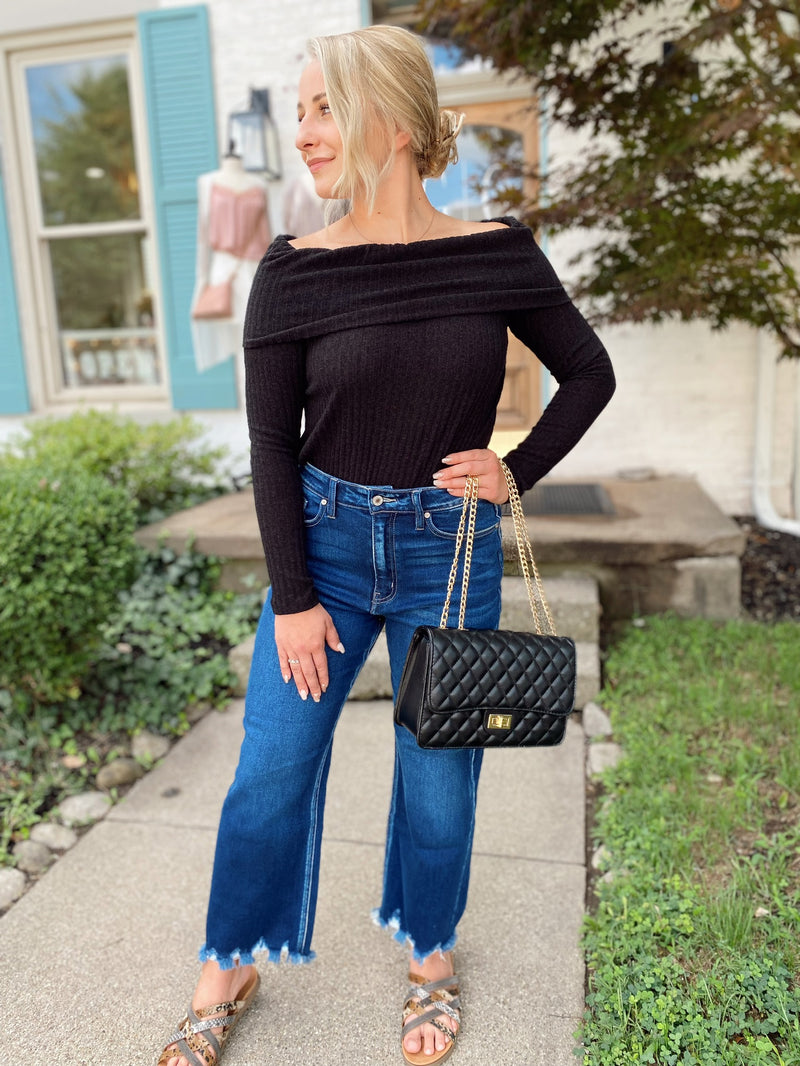 Wildflower Wide Leg Cropped Jeans