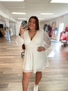Forever Yours Swiss Dot Dress-White
