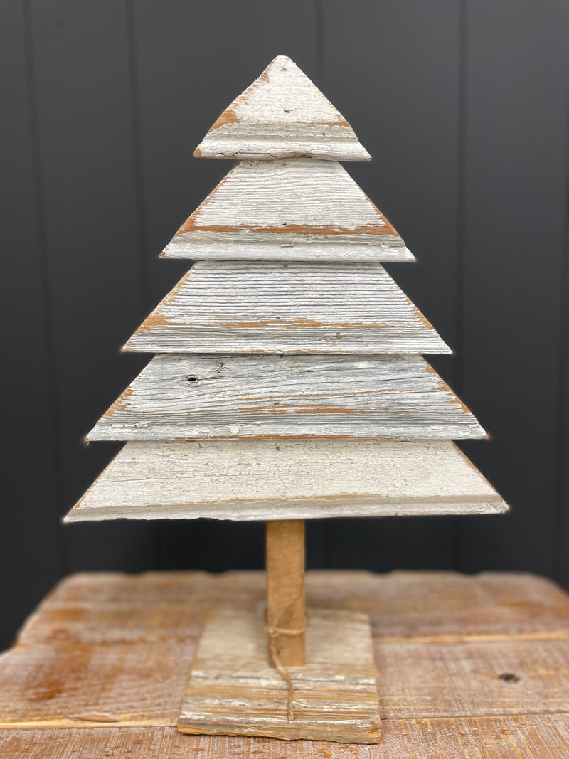 WWW Small Wooden Tree (5 Pieces)-White