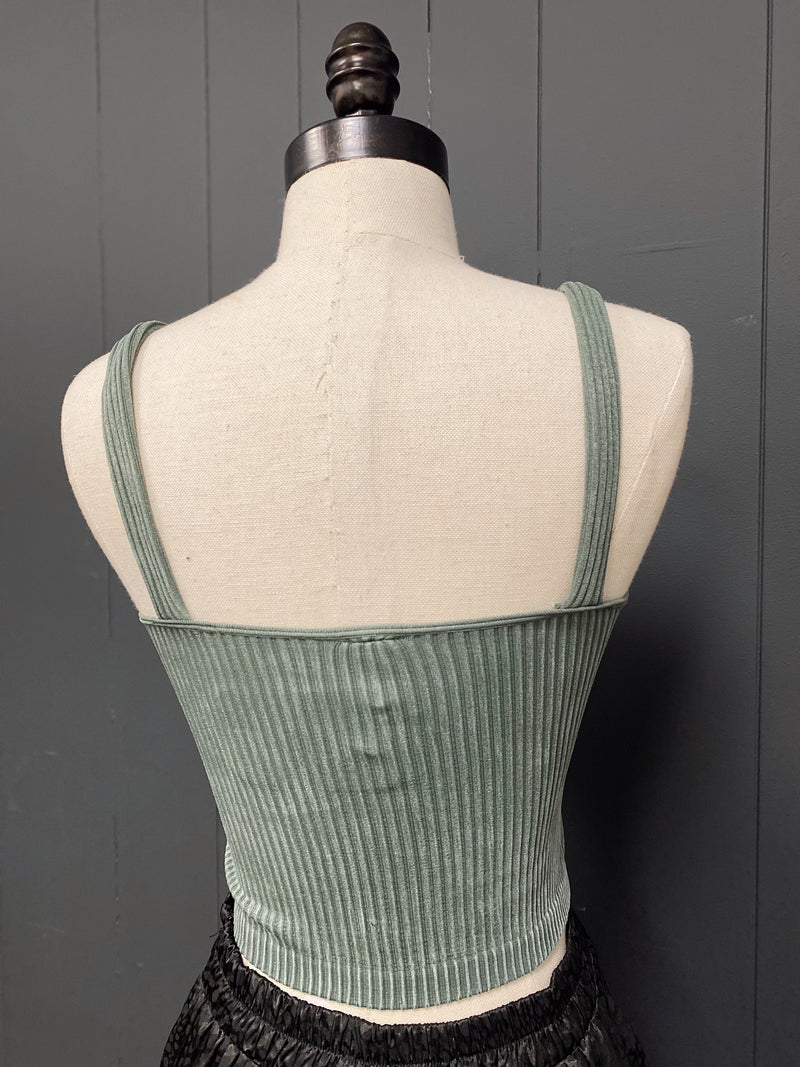 Mona Seamless Ribbed Brami-Sage