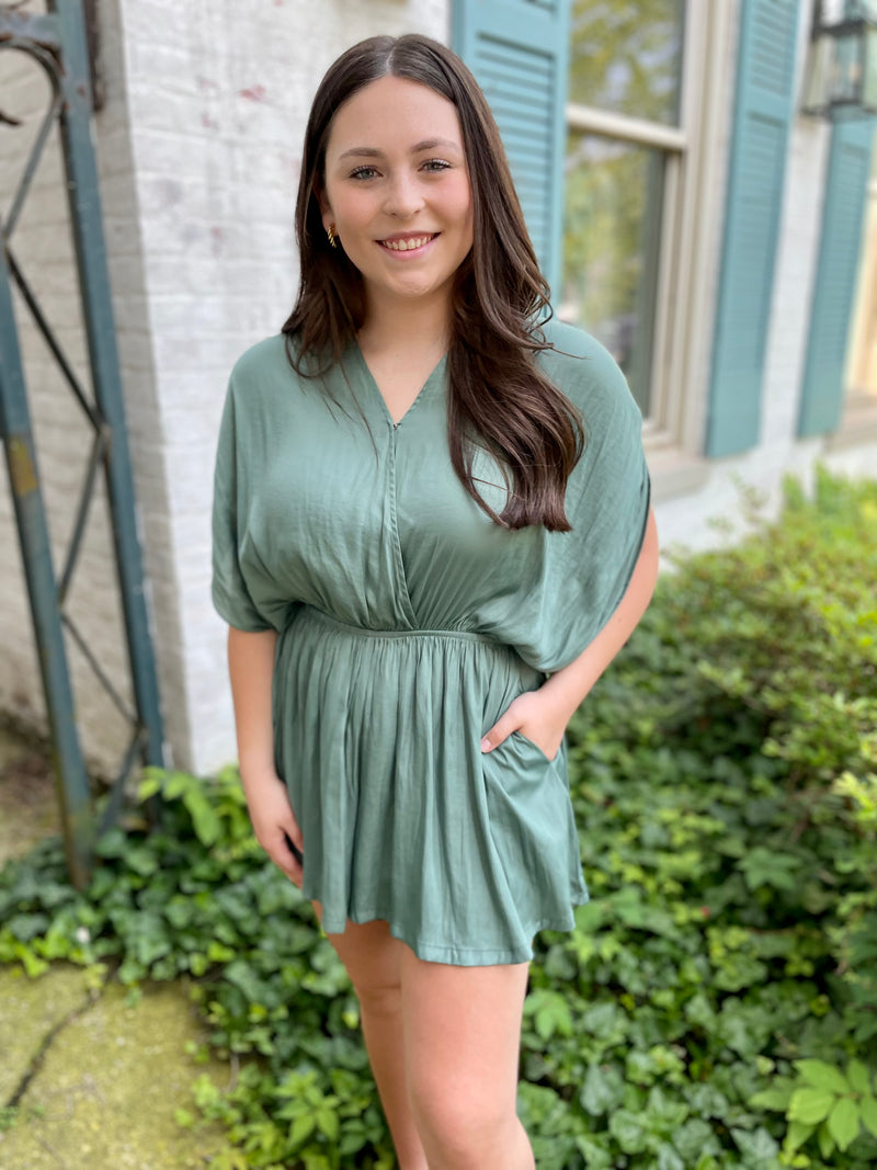 Macie Satin Romper