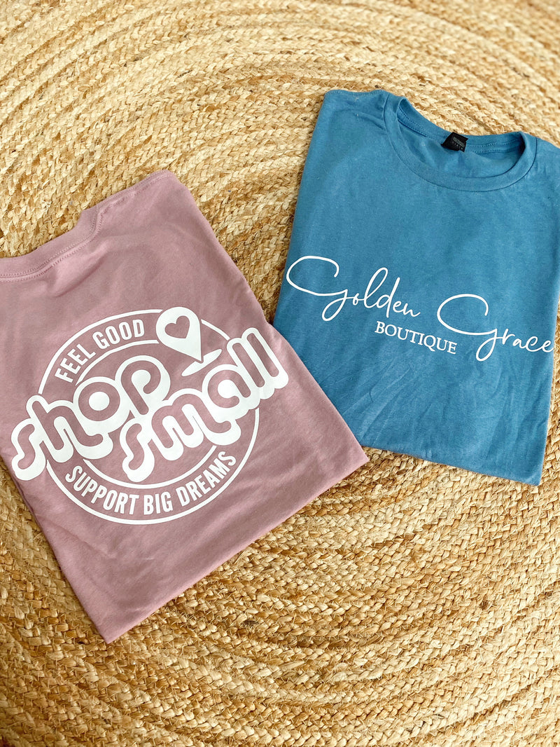 Give Back GGB Graphic Tee- Orchid (Rose)
