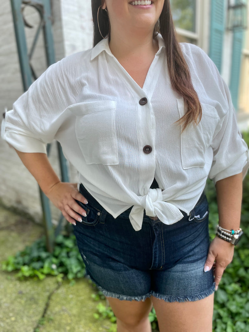 Need, Must, Want Button Up Top