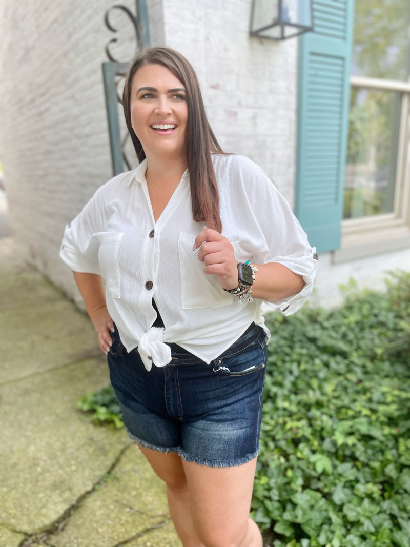 Need, Must, Want Button Up Top