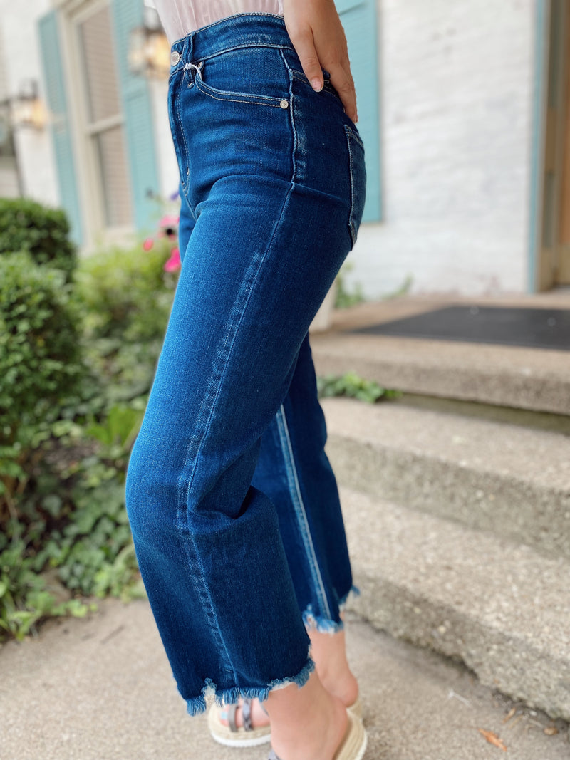 Wildflower Wide Leg Cropped Jeans