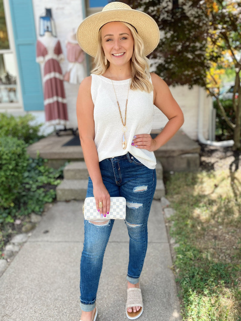 Darla Distressed Skinny Jean