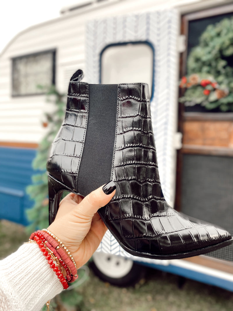 Kensington Chelsea Boot-Black Leather