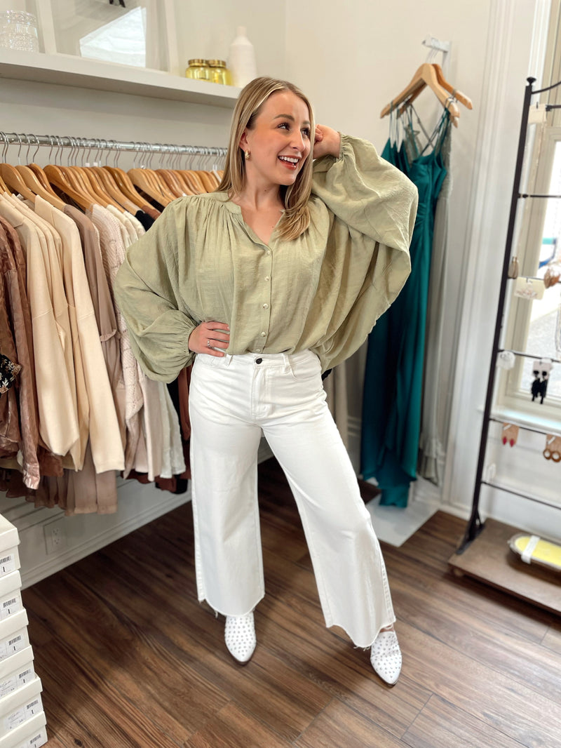 Austen Textured Button Down Blouse