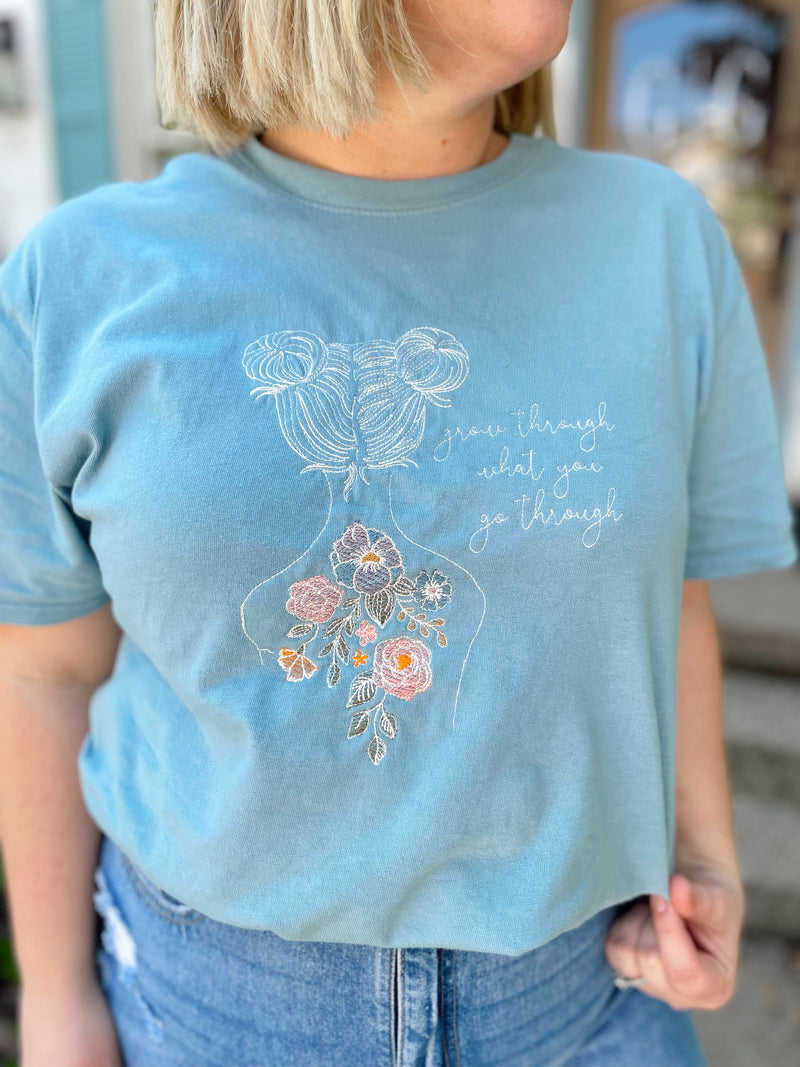 Grow Embroidered Graphic Tee