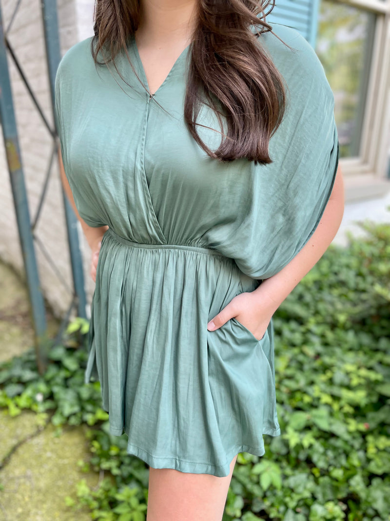 Macie Satin Romper