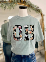 OH Floral Applique Tee