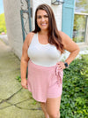 Abie Wrap Linen Skort