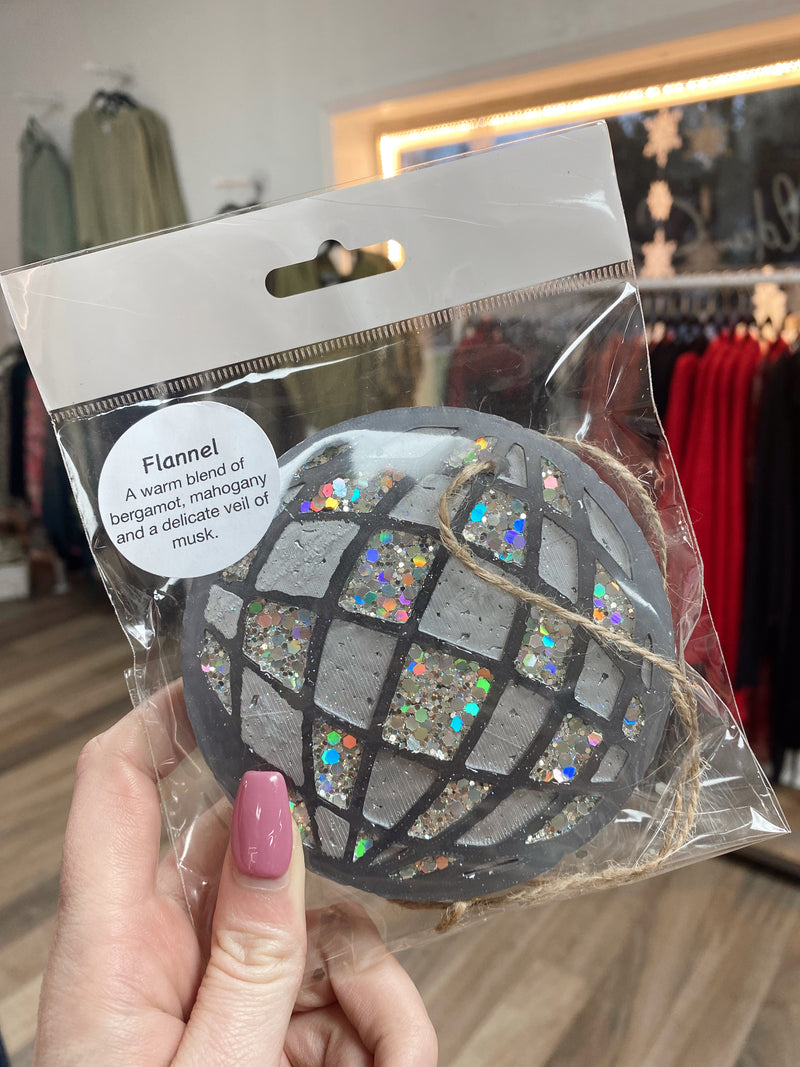 Silver Disco Ball Freshie
